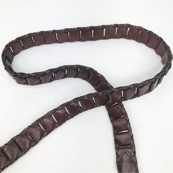Argentinian Full Grain Cowhide Leather Loop Chain Belt - Picture 7 of 13